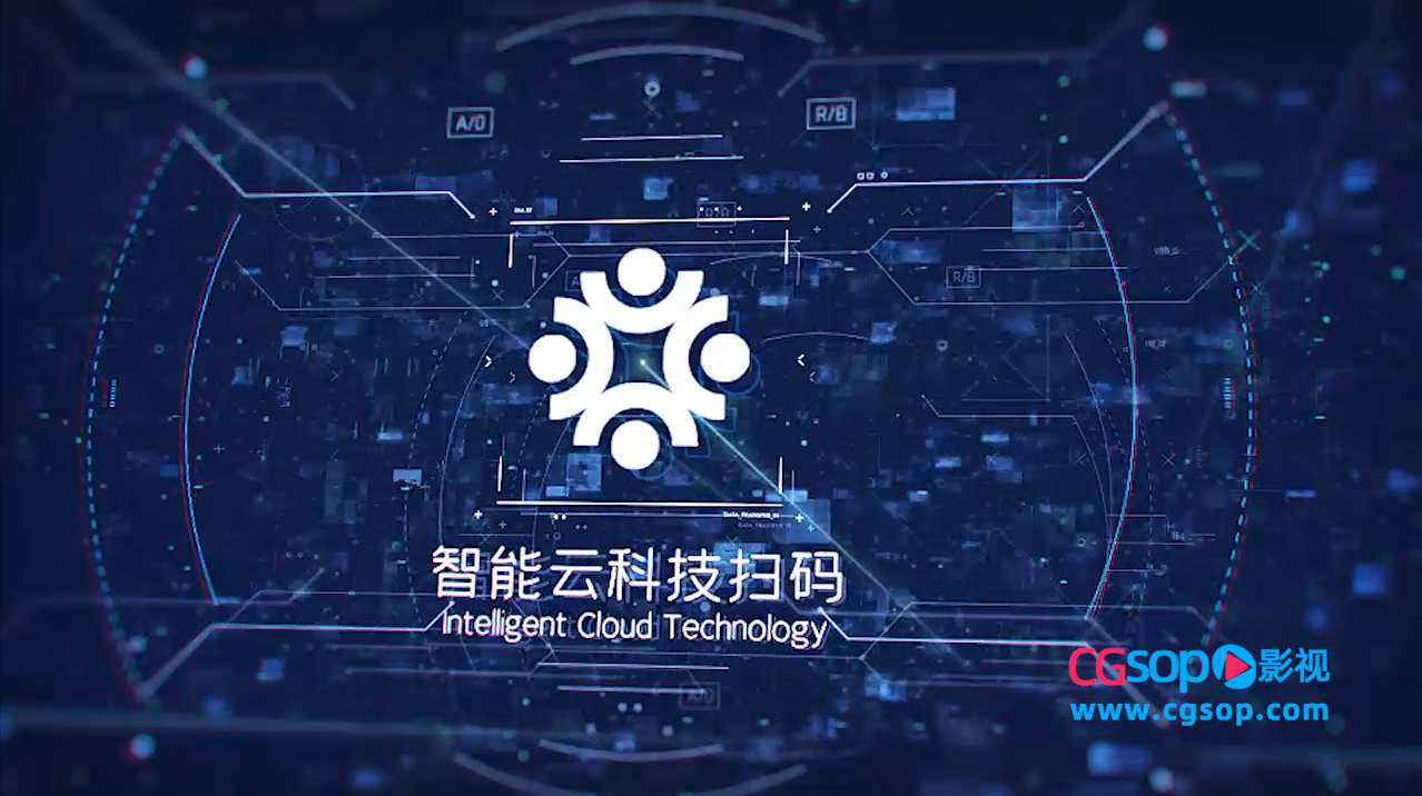 科技感logo文字动画