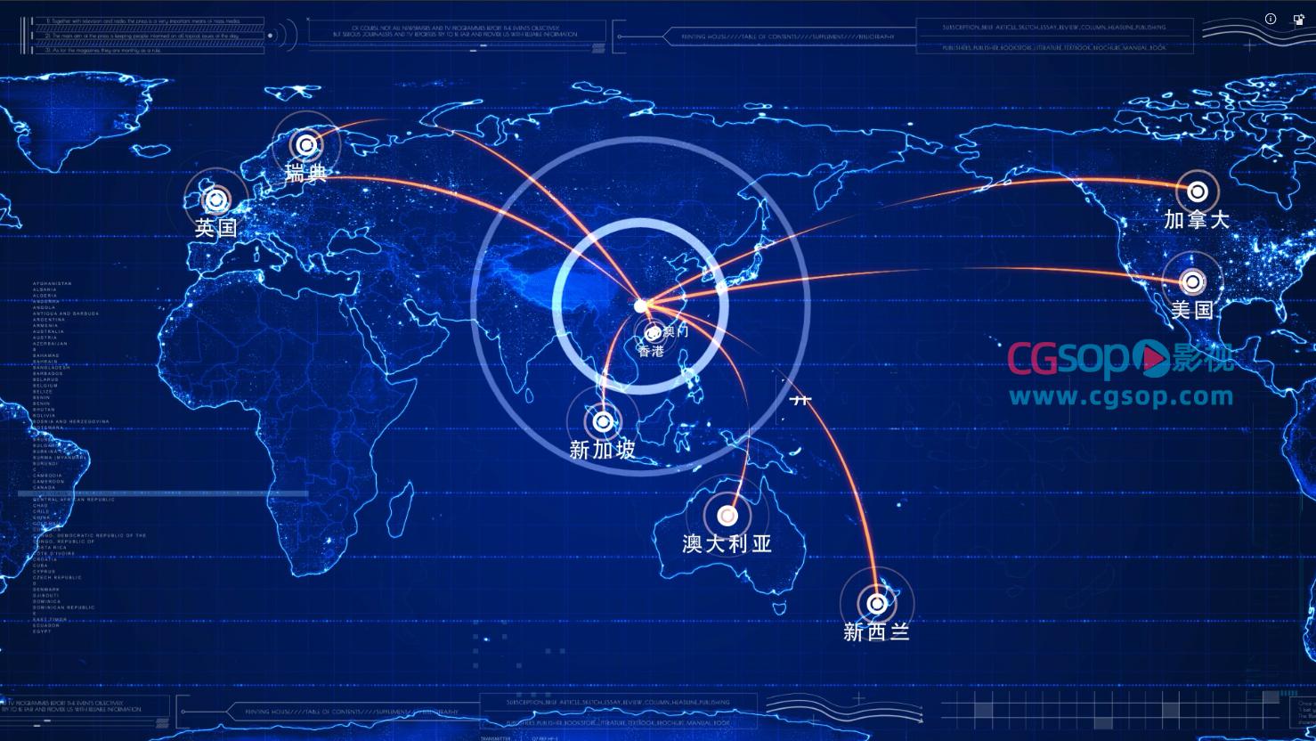 国际化战略企业业务分布地图