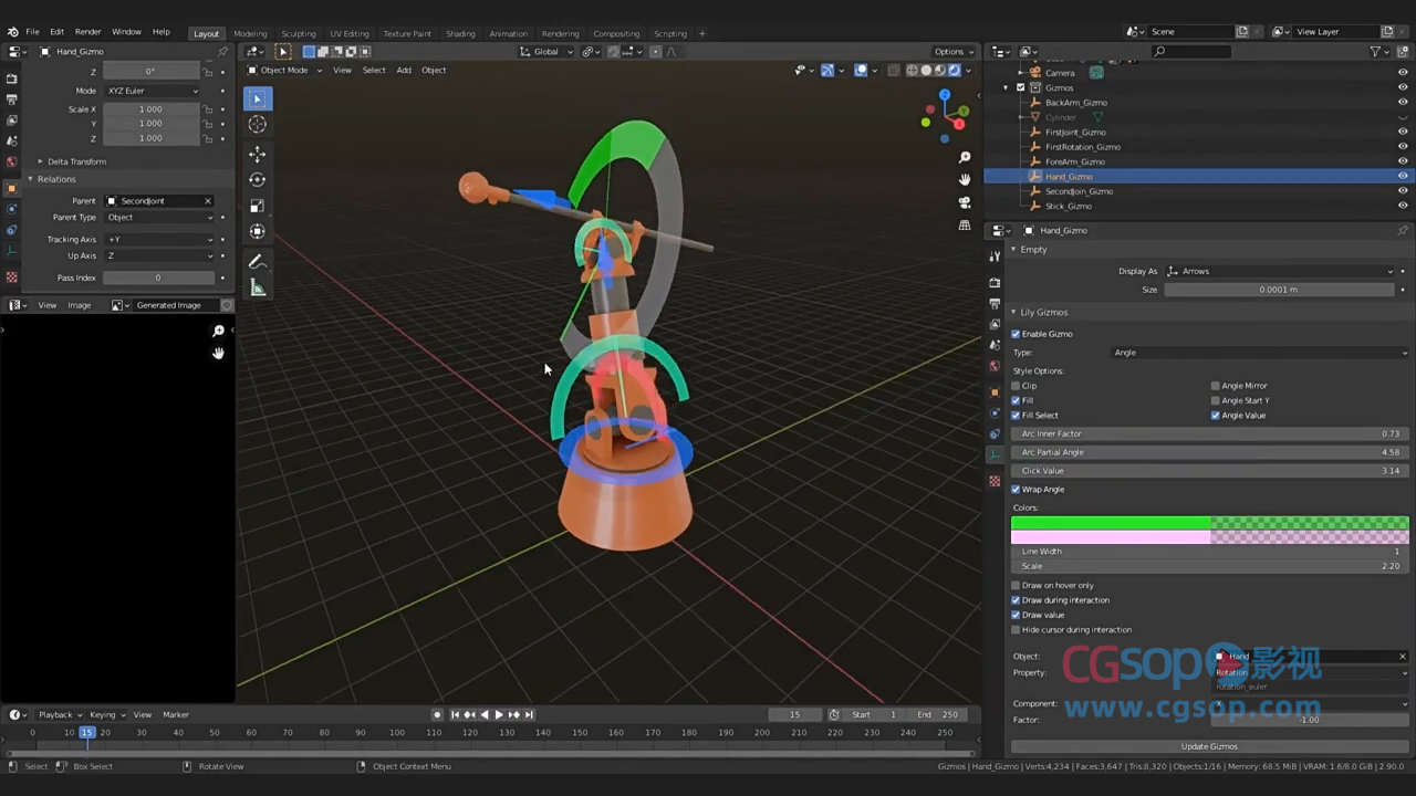 自定义轴心Blender插件 Lily Gizmos V1.1.2