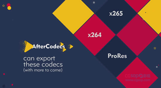 特殊编码加速输出渲染AE/PR/AME插件 AfterCodecs v1.11.0 Win/Mac
