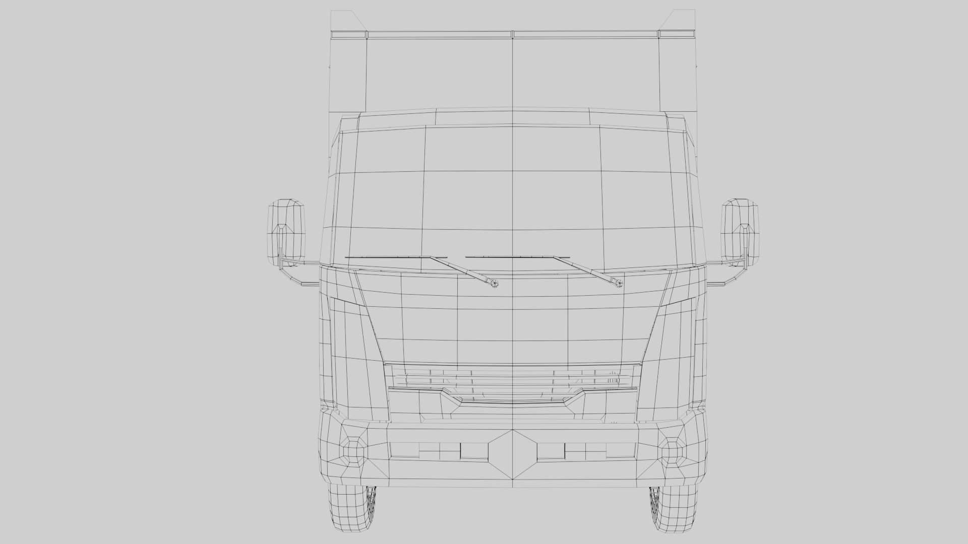 回收卡车废物车低聚低聚3D模型