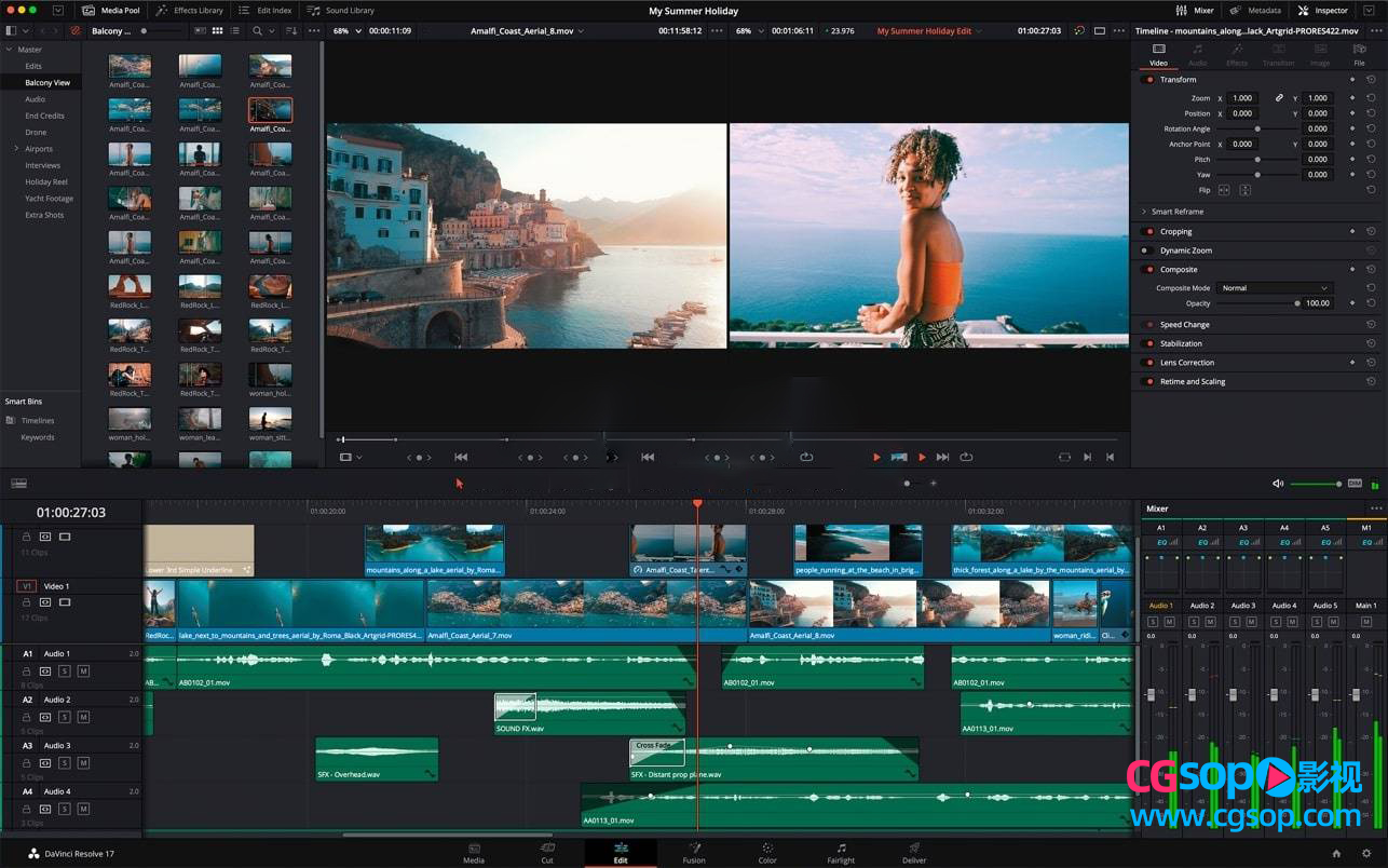 DaVinci Resolve Studio For Mac v18.5 达芬奇世界顶级调色软件