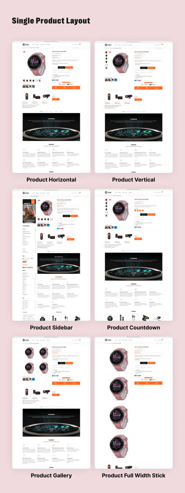 Sapa - Product Landing Page WooCommerce主题