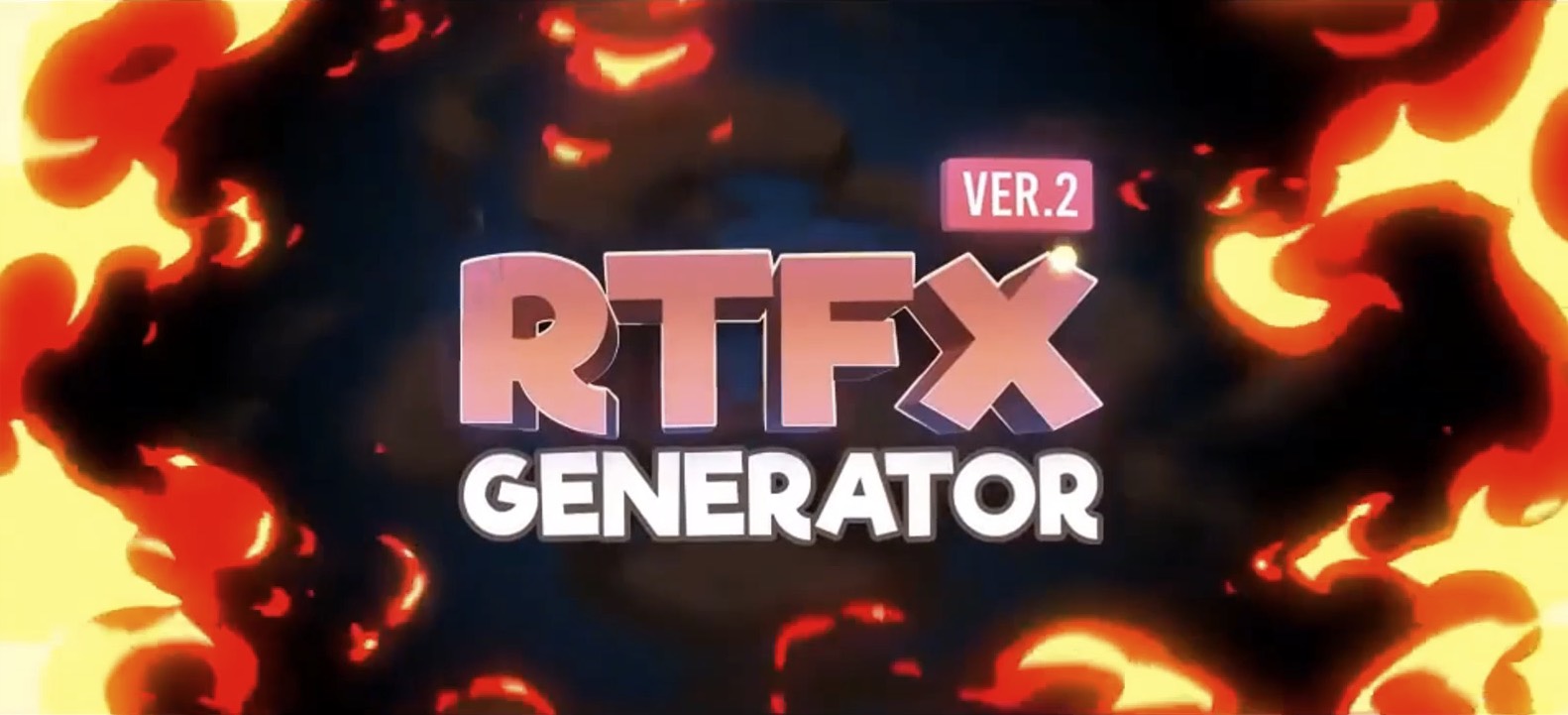 RTFX Generator V2.8_1850种卡通手绘动漫雷电能量爆炸火焰烟雾流体MG动画元素