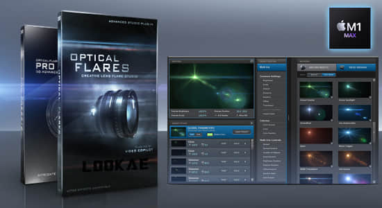 苹果M1版AE插件-真实镜头光晕耀斑特效 Optical Flares v1.3.8 Mac