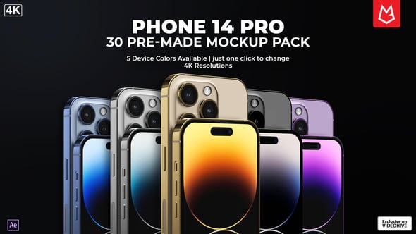 手机应用程序演示 iPhone14 Pro Mockup Pack